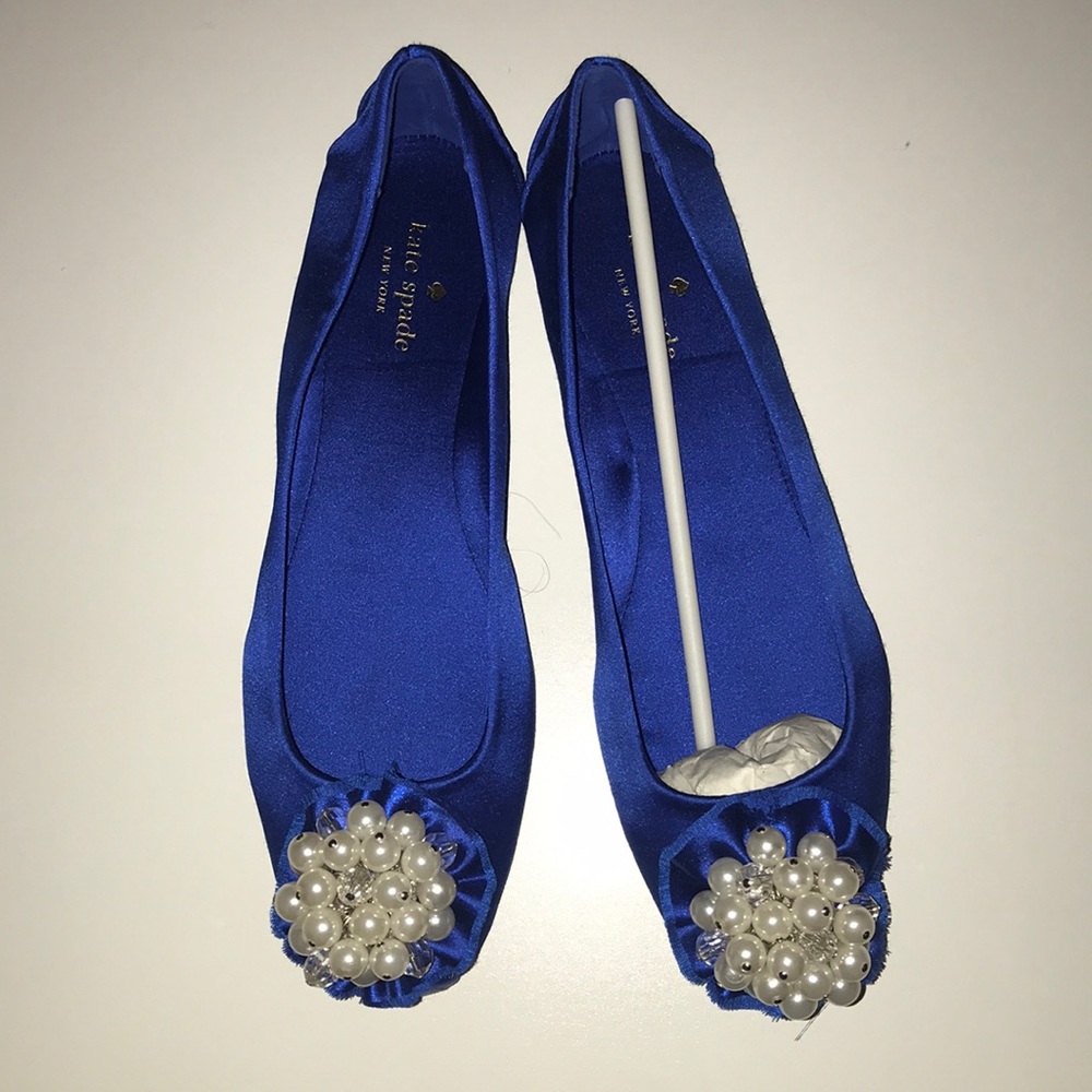 Blue Kate spade flats 8M